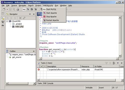 启动Apache和MySQL