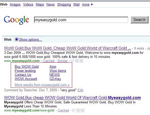 如何让GOOGLE自动生成网站链接