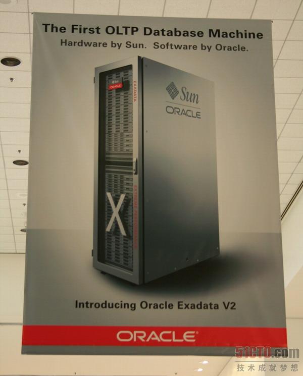Oracle最新和Sun合作的数据库机Exadata V2广告