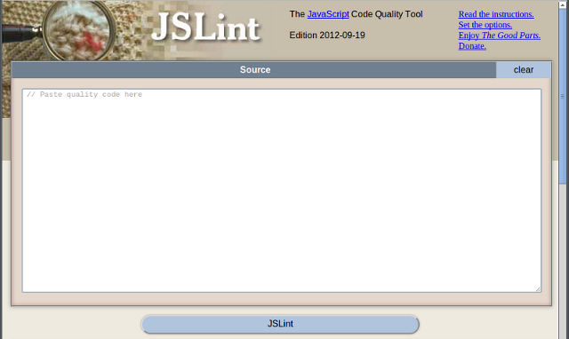 JSLint website