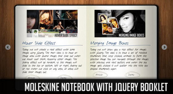 Moleskine记事簿与jQuery小册子