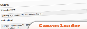 jQuery Canvas Loader