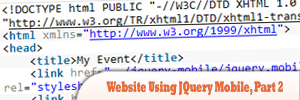 使用jQuery Mobile来创建网站,第二个部分