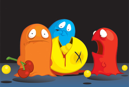 google吃豆人游戏的源码(JS+FALSH)