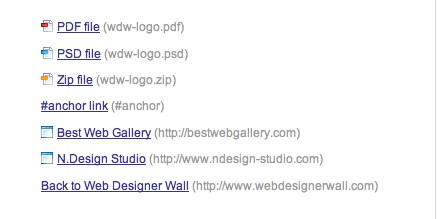 个性化不同的链接样式