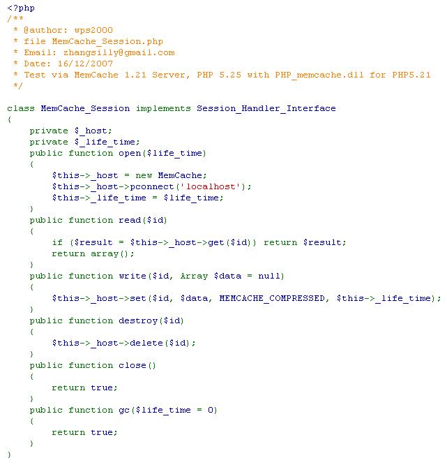 php session memcached